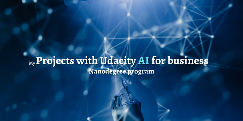 Udacity ai for business nanodegree projectsproject image